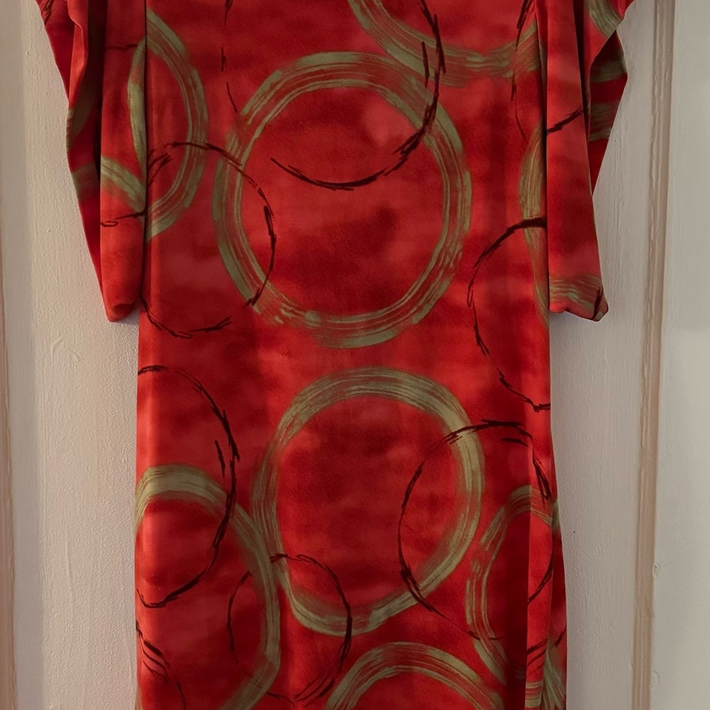Simply Vera Red Print Dress